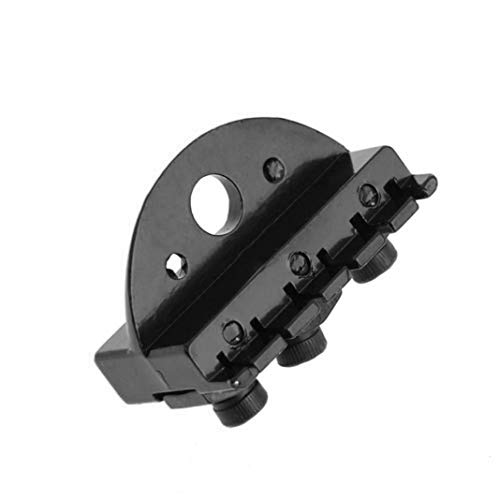 difcuyg5Ozw 6 String Headless Guitar Tailpiece Saddle Tremolo Bridge Set Screws Wrenches Music Instrument Accessories - Black