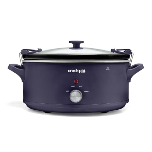 Crock-Pot 10QT Manual CNC Slow Cooker, Purple Basil
