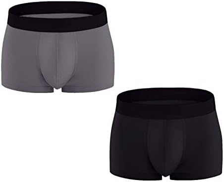 ADOLPH Men's Underwear Boxer Briefs 3 Pack 3D Pouch with Open Fly No Ride-up Breathable Comfortable Cotton Underwear