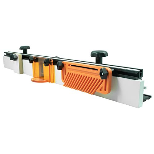 32 inch Deluxe Router Table Fence with Featherboard • 1/4 inch Aluminum