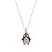 Spinningdaisy Silver Plated Round Body Cute Black Penguin Necklace