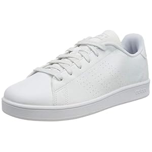 Adidas Unisex-Child Advantage K FTWWHT/SILVMT Tennis Shoe-12 UK (FW3186)