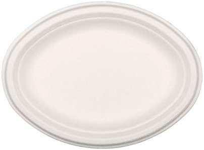 NUPIK Nature Plastic Trays Extra Rigid 100% Biodegradable D26cm - Pack of 50