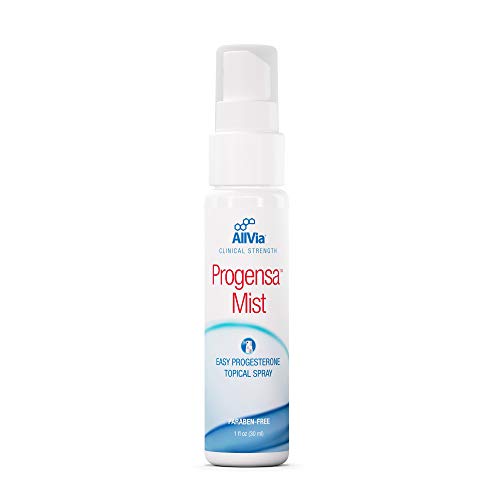 AllVia Progensa Mist Spray - Progesterone, Easy Spray Mist, Optimal Balance Solutions, Clinical Strength, Paraben Free - 1 Fluid Ounce AllVia Progensa Mist Spray - Progesterone, Easy Spray Mist, Optimal Balance Solutions, Clinical Strength, Paraben Free - 1 Fluid Ounce