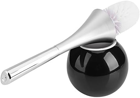 FTVOGUE Bathroom Scrub Toilet brush Kit Creative Cleaning Brush with Stainless Steel Base