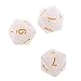 MagiDeal 10pieces 8 Sided Dice D8 Polyhedral Dice for Dungeons and Dragons Party Table Games White