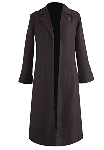 LYLAS Cosplay Costume Bown Trench Coat Halloween Costume Jacket