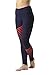 90 Degree By Reflex Silicone Panel Printed Leggings - Blue Depths - Medium