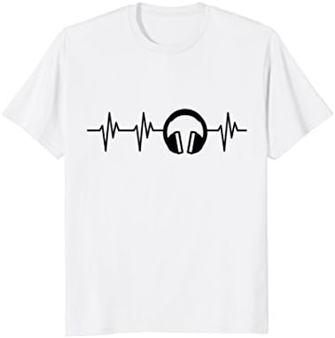 Headphones Heartbeat Funny Disk Jockey DJ T-Shirt Gift