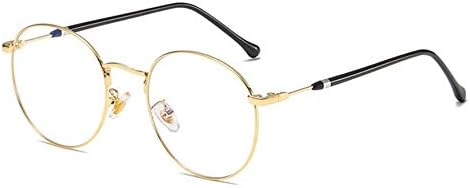 Amazon J L Glasses ブルーライトカットメガネ ファッション 復古円形フレーム メタルフーレム眼鏡 軽量 小顔効果 男女兼用 金色 ファッション眼鏡 通販