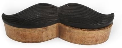 Shabby Chic de Madera con Forma de Bigote Giratorio Caja: Amazon.es: Hogar