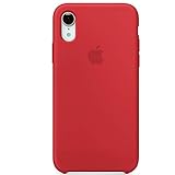 iPhone iPhone XR Liquid Silicone Case Fits iPhone XR (6.1 inch), Gel Rubber Protection Shockproof Cover Case with Soft Microfiber Cloth Lining Cushion (Red)