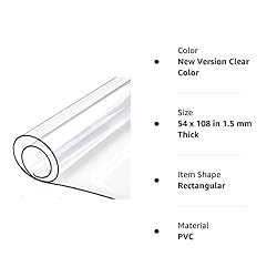 Table Protector Clear Plastic Tablecloth Cover