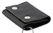 Mens Cowhide Leather Trucker Biker Trifold Steel Chain Wallet with Gift Box