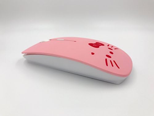 Cut3 Hello Kitty Wireless Optical Ultra Slim Silent Computer/Laptop/Gaming Nano Mouse (Pinky)