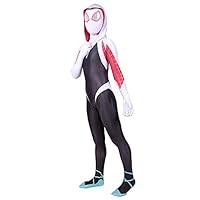 Panmeihua Girls Superhero Dress Up Costume Spandex Bodysuit Jumpsuit Cosplay, S