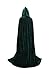 TULIPTREND Unisex Hooded Cloak Cosplay Costume Party Cape, Medium, Hunter Green