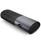 Portable Projector WOWOTO P5 Mini Projector, 400 ANSI Lumen Smart DLP 3D Projector, Support HD 1080p, 200'' Picture, Built-in Battery, 4 Hours Playtime, Android OS Support Bluetooth, Wi-Fi Connection