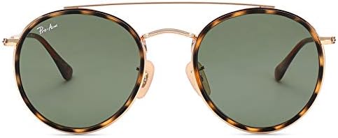 Amazon.com: DUSHINE Small Round Double Bridge Sunglasses For  display picture 3