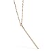 Monily Minimalist Lariat Necklace Bar Pendant Necklace for Women