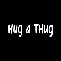 Amazon.com: HUG A THUG - Calcomanía de vinilo de parodia divertida ...