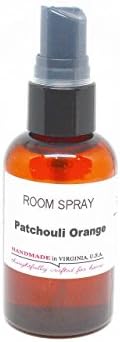 Patchouli Orange Room and Body Spray Natural Aroma in Amber 2 Oz. Bottle Travel Size - Free Shipping