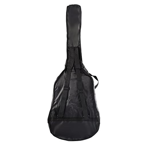 New Beginners Acoustic Guitar With Guitar Case, Strap, Tuner and Pick Black - Image 9