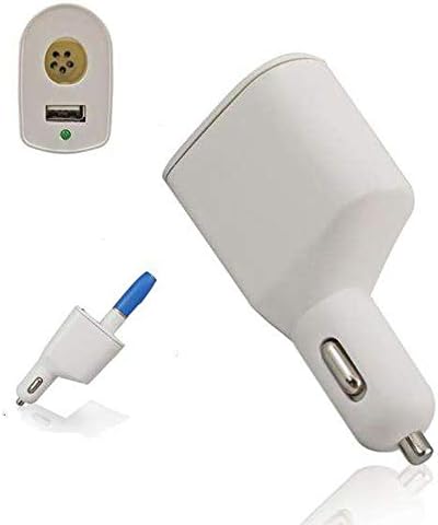 IQOS Car Charger, with USB Port 5V 2A Car Charger for IQOS 2.4/2.4 Plus Charger, IQOS E-Cigarette Vehicle Charger 2.4Plus (White)