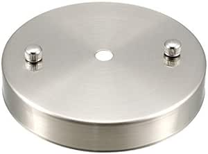 Placa de luz de techo retro Silver Tone Base puntiaguda Chasis Disco