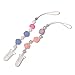 Silicone Pacifier Clip Girl with Teething Pain Relief Beads, 2 BPA Free Teething Toy Set, Best Unique Gifts for Baby Shower, Universal Holder for Binky, WubbaNub, NUK, Avent Soothie and MAM Pacifiers
