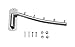 Zivisk 2 Pcs Folding Wall Mounted Clothes Suit Hangers Rack with Swing Arm Stainless Steel Heavy Duty Coat Hook for Bathroom, Bedroom, Laundry Room - Silver