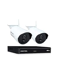 Night Owl Wireless Home Security Camera System with 2 AC Powered 1080p HD Indoor Outdoor Wireless IP Cameras with Night Vision (Expandable up to a Total of 8 Wireless Devices), and 1TB Hard Drive