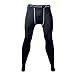 Xtextile Sports Compression Running Leggings Gym Exercise Elastic Tight Pants Leggings for Men Male (L)