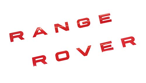 SUKRAGRAHA Replacement Hood Tailgate 3D Decal Letter Stickers Badge Emblem For Range Rover Sport Evoque 10-Letter Set (Red)