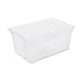 Rubbermaid Commercial Products Polycarbonate Food Storage Box/Tote, 16.5 Gallon, Clear, for Restaurant/Kitchen/Cafeteria