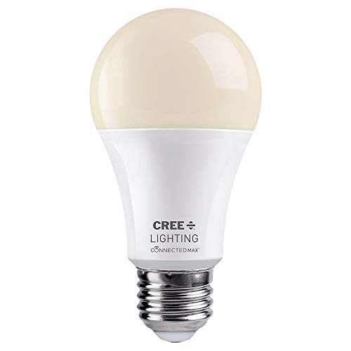 Cree Lighting Connected Max Smart LED Bulb A19 60W Dimmable Soft White 2700K, Works with Alexa and Google Home, No Hub…
