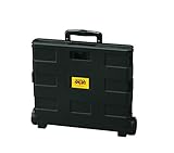 School Smart Letter Size Folding File Cart with Handle, 11 x 11 x 12-7/8 Inches