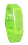 USPRO® Fashion LED Watch Novelty Sports Silicone Digital Bracelet Green With Very Creative Plastic Band