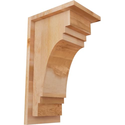 Ekena Millwork COR08X10X18PEC01RWR 8"W x 10"D x 18"H Pescadero Rough Sawn Corbe…