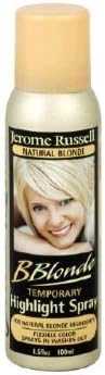 Jerome Russell B Blonde Temporary Highlight Spray, Natural Blonde, 3.5 Ounce by Jerome Russell
