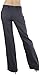 ToBeInStyle Women's High Waist Boot-Cut Dress Pants - Charcoal - Large