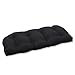 Pillow Perfect Fortress Solid Indoor/Outdoor Wicker Patio Sofa/Swing Cushion Tufted, Weather and Fade Resistant, 19