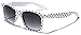 Polka Dot Retro Fashion Wayfarer Sunglasses - 100% UV400 - White