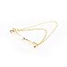 Yosoo Mens Silver Gold Plated Necktie Tie Clip Bar Clasp Cravat Pin Skinny Brooch Collar (Gold with Chain)