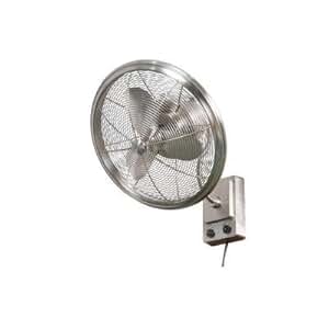 Wall Mount Fan Full Oscillation 18 In Decorative Cage