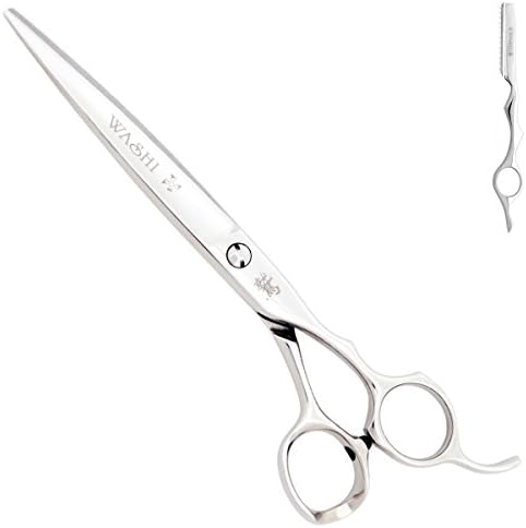 Washi Luxor 7.0 Japanese Steel 440C Convex Edge Blades Scissors Flat Screw Adjuster