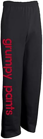 Designs From Jess Big and Comfy Grumpy Pants Sweatpants Medium Red