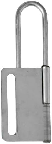 Horizon 5510 Steel Lock Out-Tag Out Hasp, 3.5" Shackle, 6-3/4" Length x 2-1/4" Width x 3/8" Height (Pack of 12)