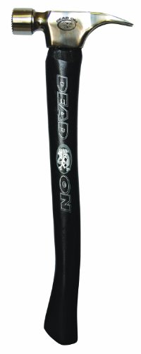 Dead On Tools DOC-21C Curved Handle Framing Hammer, 21 Ounce, Chrome