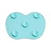 Silicone Makeup Brush Cleaning Mat, Makeup Brush Cleaner,Makeup Brush Cleaner Pad,Cosmetic Brush Cleaning Mat Portable Washing Tool Scrubber with Suction Cup (Mint Green)